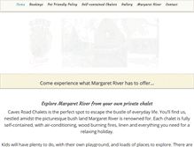 Tablet Screenshot of cavesroadchalets.com.au